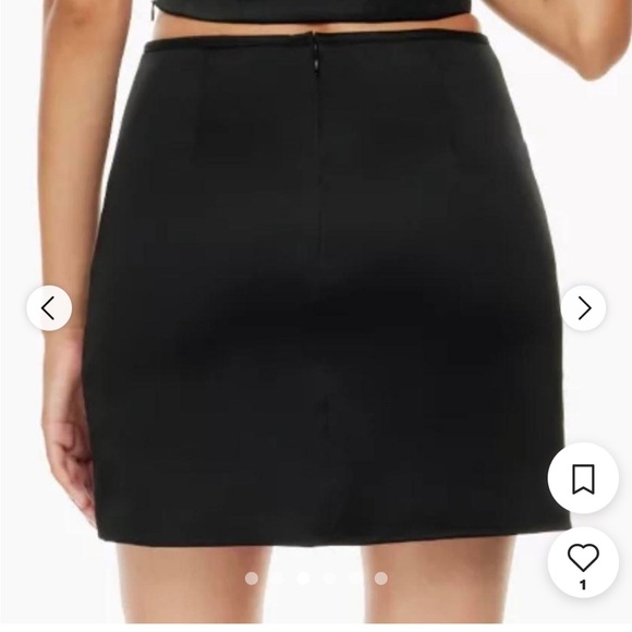 Black Wilfred Tavern satin mini skirt - Picture 12 of 14